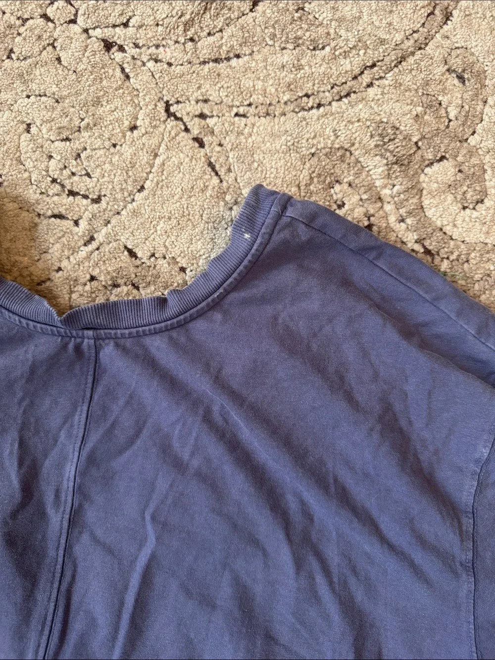 Free People Short Sleeve Romper in Dusty Blue